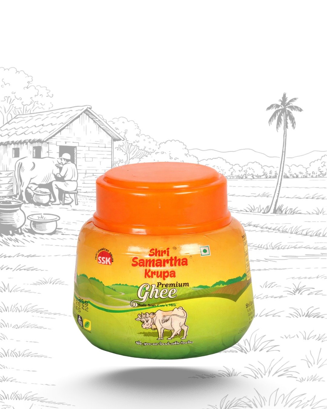 Shri Samartha Krupa Pure Cow Ghee | 200ml Travel & Trial Pack