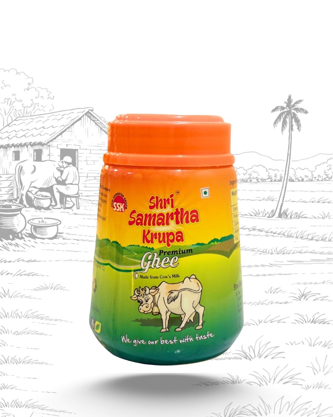 Shri Samartha Krupa Pure Cow Ghee | 1 Liter Pack | Pack of 1