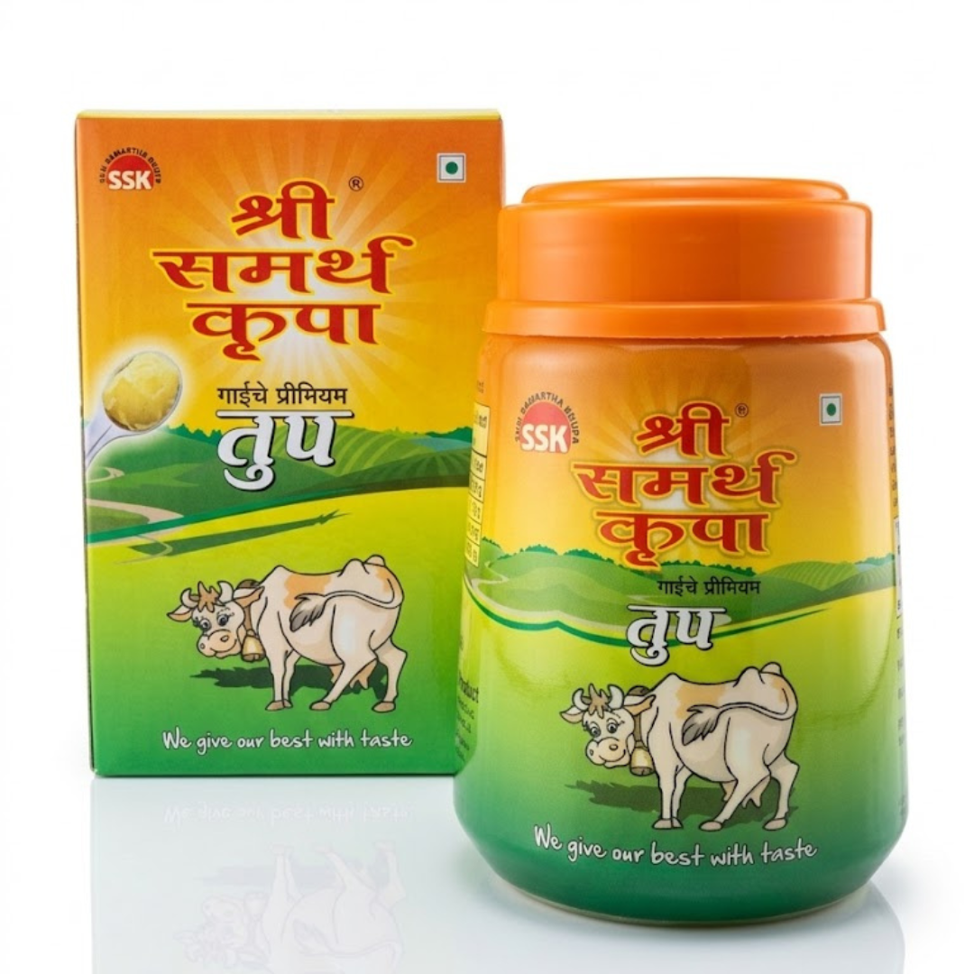 Shri Samartha Krupa Pure Cow Ghee | 1000ml Family Essentials Pack
