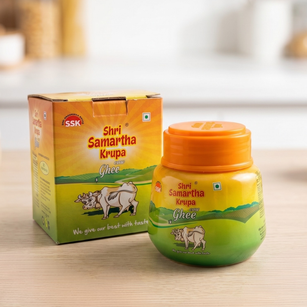 Shri Samartha Krupa Pure Cow Ghee | 200ml Travel & Trial Pack